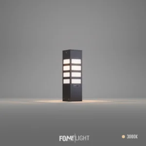 Vilorita paal-/heklamp met plexi-aluminium behuizing