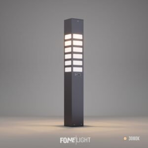 Vilorita bollardlamp plexi-aluminium decoratieve buitenverlichting